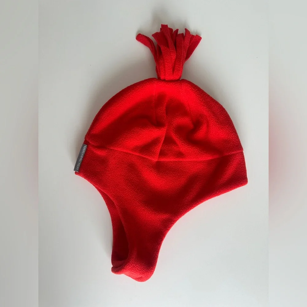 Kids Red Fleece Hat